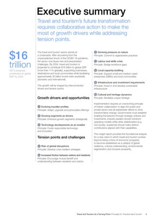 Travel and Tourism at a Turning Point: Principles for Transformative ...