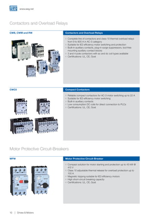 Suitable Overload Weg european-product-lines-drives-e-motors-50044005-brochure-english (1 ...