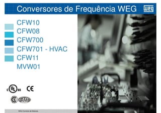 Conversores de Frequência WEG
CFW10
CFW08
CFW700
CFW700
CFW701 - HVAC
MVW01
CFW11
19
WAU Controlo de Motores
 