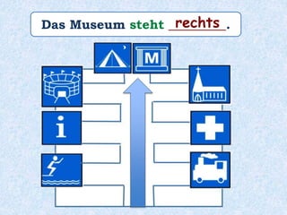 Das Museum steht _________.rechts
 