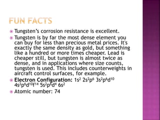 Tungsten Example In House Tungsten (Ashley Weghorst) | PPTX