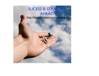 SUCESS IS STRAIGHT
AHEAD
http://nestitsolution.com/company.php
 