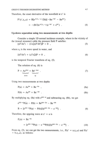 New Green's Theorem- Dr. Arthur Weglein
