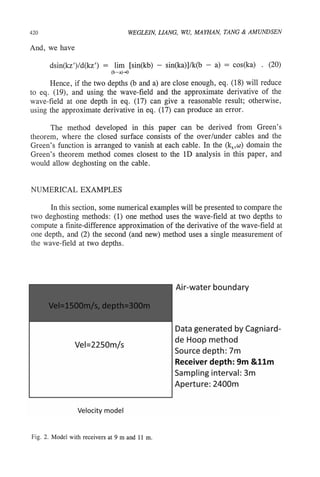 New Green's Theorem- Dr. Arthur Weglein