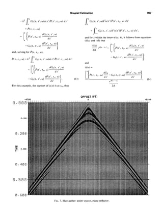 Wavelet estimation for a multidimensional acoustic or elastic earth