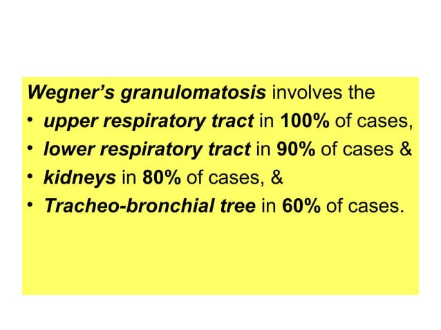 Wegner's granulomatosis | PPT