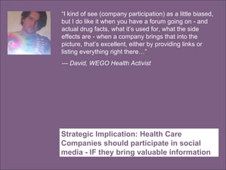 WEGO Health FDA Post-Presentation Data