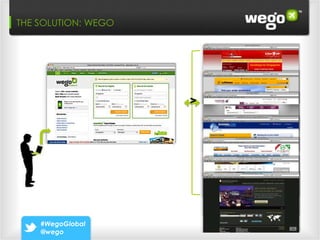 Wego: 3 Paths that Make Leads “Ready To Buy”
THE SOLUTION: WEGO




                           v

    #WegoGlobal
    @wego
 