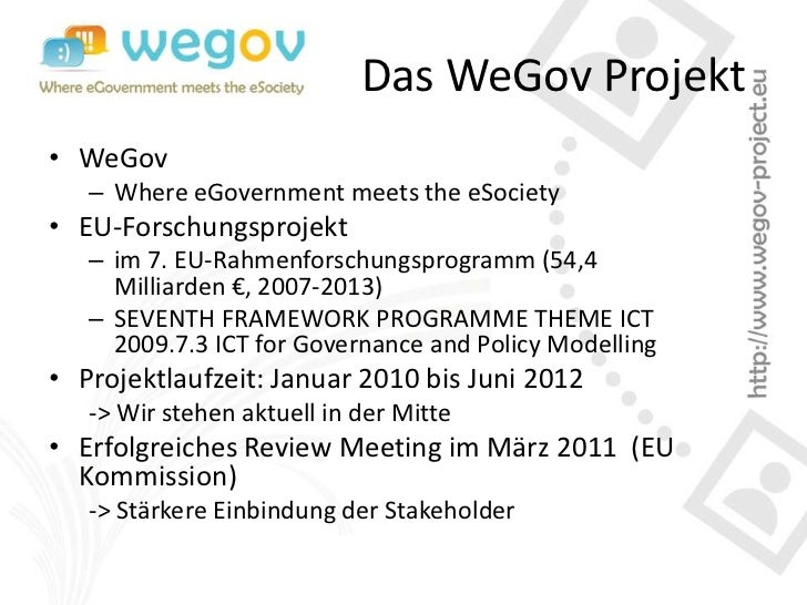 Projektvorstellung Des Eu Forschungsprojekts Wegov Im Bundestag