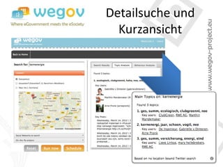 Detailsuche und
  Kurzansicht
 