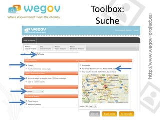 Toolbox:
 Suche
 