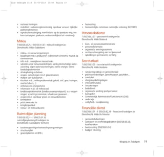 Wegwijs in Zedelgem 19
• nutsvoorzieningen
• mobiliteit: verkeersreglementering, openbaar vervoer, tijdelijke
politiereglementen,
• signalisatiemachtiging, manifestatie op de openbare weg, ver-
keerscampagnes, parkeren, verkeersveiligheid en -onderwijs
Milieu
T 050/28.82.25 - 050/25.01.30 - milieu@zedelgem.be
Diensthoofd: Hilde Dobbelaere
• milieu- en natuurvergunningen
• bepalingen m.b.t. produceren elektronisch versterkte muziek op
evenementen
• info m.b.t. verwijderen mazouttanks
• subsidies voor natuurwandelingen, aanleg kleinschalige water-
zuivering, eigen watervoorzieningen, zonne-energie, kleine
landschapselementen
• afvalophaling en beheer
• vragen, opmerkingen m.b.t. glascontainers
• melden van sluikstorten
• klachten m.b.t. milieuproblematiek (geluid, stof, geur, lozingen,
overlast divers,…)
• ontlenen van energiemeter
• informatie m.b.t. de milieuraad
• landbouwproblematiek (landbouwaanspreekpunt): o.a. vergun-
ningen, schattingscommissie, schade aan gewassen,...
• vragen m.b.t. openbaar groen en natuurdomeinen
• bermbeheer
• pesticidenreductie
• kringloopwinkel
• natuur- en milieueducatie
Ruimtelijke planning
T 050/28.82.24 - F 050/25.01.30
ruimtelijke.planning@zedelgem.be
Diensthoofd: Gwendoline Vermeire
• bouwvergunningen/verkavelingsvergunningen
• structuurplan
• gewestplannen en BPA’s
• huisvesting
• Gemeentelijke commissie ruimtelijke ordening (GECORO)
Personeelsdienst
T 050/28.83.37 - personeel@zedelgem.be
Diensthoofd: Hilde Deklerck
• loon- en personeelsadministratie
• personeelsformatie
• organisatie wervingsexamens
• rechtspositieregeling van het personeel
• opleiding en permanente vorming
Secretariaat
T 050/28.83.35 - secretariaat@zedelgem.be
Diensthoofd: Hilde Hoebanx
• notulering college en gemeenteraad
• politieverordeningen, gerechtszaken, geschillen,…
• tombola’s
• afwijking sluitingsdagen
• intercommunales
• verzekeringen
• bodedienst
• organisatie werking poetspersoneel
• kansspelen
• Gemeentelijk Administratief Sanctierecht (GAS)
• onderwijs
• veiligheid / noodplanning
Financiële dienst
T 050/28.83.31 - F 050/20.82.28 - financien@zedelgem.be
Diensthoofd: Hilde De Meester
• gemeentebelastingen
• aankopen en overheidsopdrachten (050/28.83.33),
kerkfabrieken
• boekhouding (050/28.83.34)
• budget, rekening
Gids Zedelgem 2013 01-03-2013 10:08 Pagina 19
 