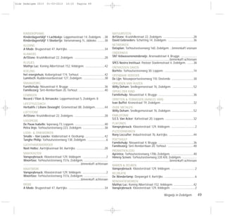 Wegwijs in Zedelgem 49
KINDEROPVANG
Kinderdagverblijf ‘t Lachbekje: Loppemsestraat 14, Zedelgem. ...38
Kinderdagverblijf ‘t Sloebertje: Varsenareweg 7c, Jabbeke. ...........38
KLEDING
A Mode: Brugsestraat 47, Aartrijke. ........................................................34
KLINKERS
ArtStone: Kruishillestraat 22, Zedelgem. ...............................................28
KLUSJES
Mathys Luc: Koning Albertstraat 152, Veldegem. ..............................42
KOELING
het energiehuis: Keibergstraat 174, Torhout. ......................................42
Lumitech: Ruddervoordsestraat 127, Zedelgem. .................................38
KRAAMZORG
Familiehulp: Nieuwstraat 4, Brugge. .......................................................36
Familiezorg: Sint-Rembertlaan 20, Torhout. ........................................40
LENINGEN
Record / Flion & Vervaecke: Loppemsestraat 5, Zedelgem. 8
LIFESTYLECOACH
Herbalife / Liliane Devooght: Groenestraat 88, Zedelgem. .............44
LOFTSTONE
ArtStone: Kruishillestraat 22, Zedelgem. ...............................................28
LOGOPEDIE
De Pauw Isabelle: Ieperweg 73, Loppem. ..............................................40
Petra Veys: Torhoutsesteenweg 223, Zedelgem. ..................................38
LOOD- & ZINKWERKEN
Smalle - Van Loocke: Voldersstraat 4, Oostkamp. ..............................42
Tanghe Philip: Torhoutsesteenweg 138, Zedelgem. .............................6
LUCHTHAVENVERVOER
Noël Hollez: Aartrijksestraat 84, Aartrijke. ............................................28
MAATKASTEN
Vanspeybrouck: Kloosterstraat 129, Veldegem. .....................................2
Woonfase: Torhoutsesteenweg 157a, Zedelgem. .....................................
..........................................................................................binnenkaft achteraan
MAATWERK
Vanspeybrouck: Kloosterstraat 129, Veldegem. .....................................2
Woonfase: Torhoutsesteenweg 157a, Zedelgem. .....................................
..........................................................................................binnenkaft achteraan
MODE
A Mode: Brugsestraat 47, Aartrijke. ........................................................34
NATUURSTEEN
ArtStone: Kruishillestraat 22, Zedelgem. ...............................................28
David Gebroeders: Schatting 14, Zedelgem. ........................................36
NETWERKEN
Dataplan: Torhoutsesteenweg 160, Zedelgem. ...binnenkaft vooraan
ONDERWIJS
SNT Volwassenenonderwijs: Arsenaalstraat 4, Brugge. ........................
..........................................................................................binnenkaft achteraan
SPES Nostra Instituut: Pastoor Staelensstraat 4, Zedelgem. ..........38
ONTMOSSEN DAKEN
Borhite: Torhoutsesteenweg 30, Loppem. .............................................14
OPENBAAR VERVOER
De Lijn: Nieuwpoortsesteenweg 110, Oostende. ..................................30
OPKUISEN VAN HUIZEN
Willy Deham: Snellegemsestraat 76, Zedelgem. .................................52
OPPAS ZIEK KIND
Familiehulp: Nieuwstraat 4, Brugge. .......................................................36
OPRITTEN & TERRASSEN (AANLEG VAN)
Ivan Buffel: Kronestraat 19, Zedelgem. ..................................................32
OUDE METALEN
Willy Deham: Snellegemsestraat 76, Zedelgem. ..................................52
PARLOFONIE
S.E.S. Van Acker: Kattestraat 20, Loppem. ............................................32
PLAFONDS
Vanspeybrouck: Kloosterstraat 129, Veldegem. .....................................2
PLEISTERWERKEN
Rony Loccufier: Industriestraat 7b, Aartrijke. ......................................44
POETSHULP
Familiehulp: Nieuwstraat 4, Brugge. .......................................................36
Familiezorg: Sint-Rembertlaan 20, Torhout. ........................................40
PROMOTIEKLEDIJ
Aprintex: Torhoutsesteenweg 170b, Zedelgem. ...................................40
Himrey Screen: Torhoutsesteenweg 228 A/8, Zedelgem. ......................
..........................................................................................binnenkaft achteraan
RAMEN & DEUREN
Vanspeybrouck: Kloosterstraat 129, Veldegem. .....................................2
RECREATIE
De Wonderlamp: Dorpwegel 4, Aartrijke. ................................................6
RENOVATIEWERKEN
Mathys Luc: Koning Albertstraat 152, Veldegem. ...............................42
Vanspeybrouck: Kloosterstraat 129, Veldegem. .....................................2
Gids Zedelgem 2013 01-03-2013 10:10 Pagina 49
 