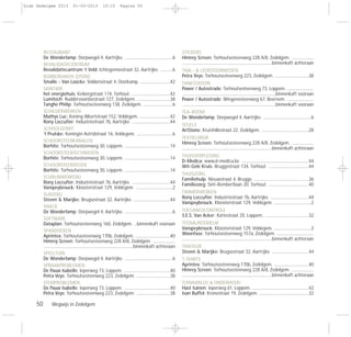 50 Wegwijs in Zedelgem
RESTAURANT
De Wonderlamp: Dorpwegel 4, Aartrijke. ................................................6
REVALIDATIECENTRUM
Revalidatiecantrum ‘t Veld: Ichtegemsestraat 32, Aartrijke. ............6
RUBBERDAKEN (EPDM)
Smalle - Van Loocke: Voldersstraat 4, Oostkamp. ..............................42
SANITAIR
het energiehuis: Keibergstraat 174, Torhout. ......................................42
Lumitech: Ruddervoordsestraat 127, Zedelgem. .................................38
Tanghe Philip: Torhoutsesteenweg 138, Zedelgem. .............................6
SCHILDERWERKEN
Mathys Luc: Koning Albertstraat 152, Veldegem. ...............................42
Rony Loccufier: Industriestraat 7b, Aartrijke. ......................................44
SCHOOLGERIEF
‘t Prutske: Koningin Astridstraat 16, Veldegem. ....................................6
SCHOORSTEENKANALEN
Borhite: Torhoutsesteenweg 30, Loppem. ..............................................14
SCHOORSTEENTECHNIEKEN
Borhite: Torhoutsesteenweg 30, Loppem. ..............................................14
SCHOORSTEENVEGEN
Borhite: Torhoutsesteenweg 30, Loppem. ..............................................14
SCHRIJNWERKERIJ
Rony Loccufier: Industriestraat 7b, Aartrijke. ......................................44
Vanspeybrouck: Kloosterstraat 129, Veldegem. .....................................2
SLAGERIJ
Steven & Marijke: Brugsestraat 32, Aartrijke. .....................................44
SNACK
De Wonderlamp: Dorpwegel 4, Aartrijke. ................................................6
SOFTWARE
Dataplan: Torhoutsesteenweg 160, Zedelgem. ...binnenkaft vooraan
SPANDOEKEN
Aprintex: Torhoutsesteenweg 170b, Zedelgem. ...................................40
Himrey Screen: Torhoutsesteenweg 228 A/8, Zedelgem. ......................
..........................................................................................binnenkaft achteraan
SPEELTUIN
De Wonderlamp: Dorpwegel 4, Aartrijke. ................................................6
SPRAAKPROBLEMEN
De Pauw Isabelle: Ieperweg 73, Loppem. ..............................................40
Petra Veys: Torhoutsesteenweg 223, Zedelgem. ..................................38
STEMPROBLEMEN
De Pauw Isabelle: Ieperweg 73, Loppem. ..............................................40
Petra Veys: Torhoutsesteenweg 223, Zedelgem. ..................................38
STICKERS
Himrey Screen: Torhoutsesteenweg 228 A/8, Zedelgem. ......................
..........................................................................................binnenkaft achteraan
TAAL- & LEERSTOORNISSEN
Petra Veys: Torhoutsesteenweg 223, Zedelgem. ..................................38
TANKSTATION
Power / Autostrade: Torhoutsesteenweg 73, Loppem. ...........................
.............................................................................................binnenkaft vooraan
Power / Autostrade: Wingenesteenweg 67, Beernem. ...........................
.............................................................................................binnenkaft vooraan
TEA-ROOM
De Wonderlamp: Dorpwegel 4, Aartrijke. ................................................6
TEGELS
ArtStone: Kruishillestraat 22, Zedelgem. ...............................................28
TEXTIELDRUK
Himrey Screen: Torhoutsesteenweg 228 A/8, Zedelgem. ......................
..........................................................................................binnenkaft achteraan
THUISVERPLEGING
D-Medica: www.d-medica.be ...................................................................44
Wit-Gele Kruis: Bruggestraat 134, Torhout. ........................................44
THUISZORG
Familiehulp: Nieuwstraat 4, Brugge. .......................................................36
Familiezorg: Sint-Rembertlaan 20, Torhout. ........................................40
TIMMERWERKEN
Rony Loccufier: Industriestraat 7b, Aartrijke. ......................................44
Vanspeybrouck: Kloosterstraat 129, Veldegem. .....................................2
TOEGANGSCONTROLE
S.E.S. Van Acker: Kattestraat 20, Loppem. ............................................32
TOTAALINTERIEUR
Vanspeybrouck: Kloosterstraat 129, Veldegem. .....................................2
Woonfase: Torhoutsesteenweg 157a, Zedelgem. .....................................
..........................................................................................binnenkaft achteraan
TRAITEUR
Steven & Marijke: Brugsestraat 32, Aartrijke. .....................................44
T-SHIRTS
Aprintex: Torhoutsesteenweg 170b, Zedelgem. ...................................40
Himrey Screen: Torhoutsesteenweg 228 A/8, Zedelgem. ......................
..........................................................................................binnenkaft achteraan
TUINAANLEG & ONDERHOUD
Hast tuinen: Ieperweg 61, Loppem. .........................................................42
Ivan Buffel: Kronestraat 19, Zedelgem. ..................................................32
Gids Zedelgem 2013 01-03-2013 10:10 Pagina 50
 