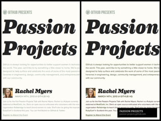 PASSION PROJECTS
passion-projects.github.com
 