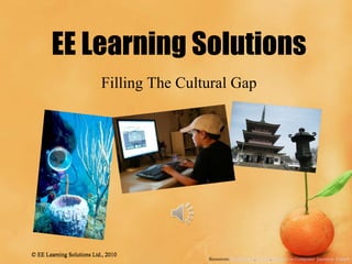 EE Learning Solutions Filling The Cultural Gap Resources: Background, Diving, Student on Computer, Japanese Temple 
