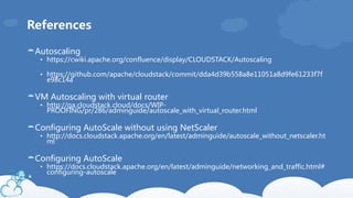 configuring autoscale with using cloudstack virtual... VM Autoscaling With CloudStack VR As Network Provider | PDF