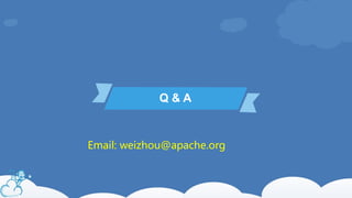 Q & A
Email: weizhou@apache.org
 