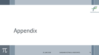 Appendix
25 JUNE 2018 SHASHANK KOTWAL & ASSOCIATES 76
 