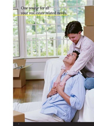 One source for all
    your real estate related needs.




2
 