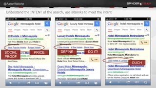 @AaronWeiche

 Understand the INTENT of the search, use sitelinks to meet the intent




SOCIAL             PRICE         ...