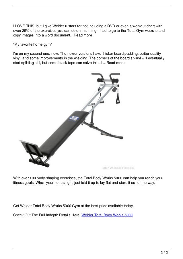 Weider Total Body Works 5000