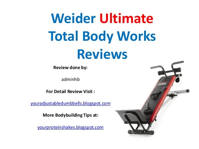 weider ultimate body work exercise machine