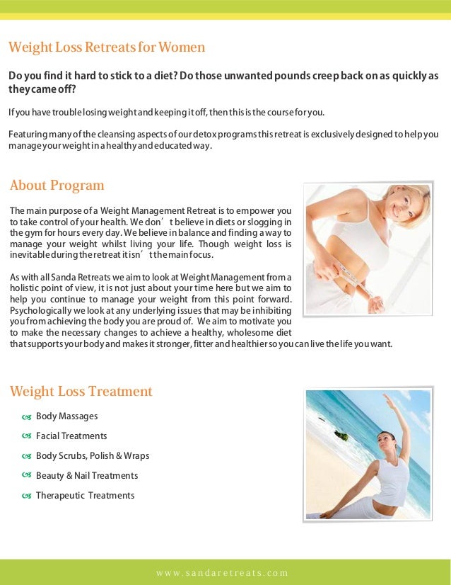 Weight Loss Retreats for Women