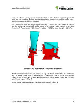 Weight Optimization of Turbine Blades - Technical Paper | PDF