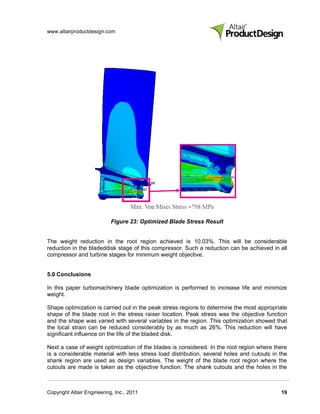 Weight Optimization of Turbine Blades - Technical Paper | PDF