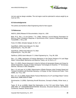 Weight Optimization of Turbine Blades - Technical Paper | PDF