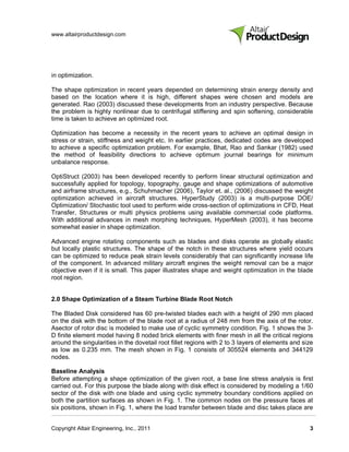 Weight Optimization of Turbine Blades - Technical Paper | PDF