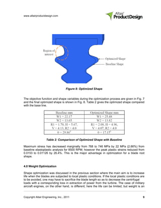 Weight Optimization of Turbine Blades - Technical Paper | PDF