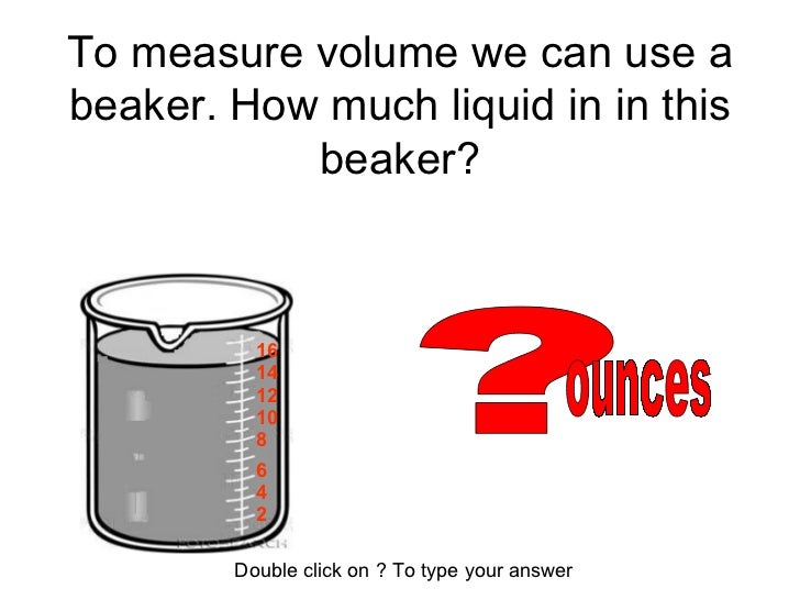 tools to measure volume