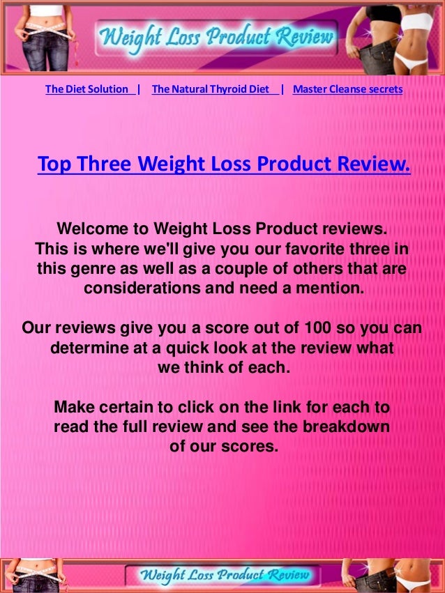 Weight loss product review
