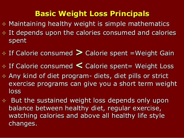 Basics Of Healthy Weight Loss