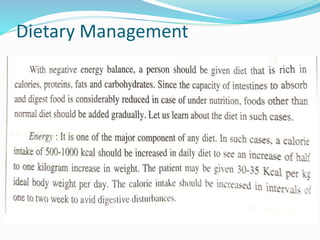 Dietary Management
 