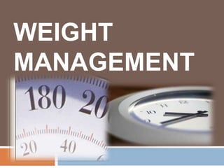 exercise plans for weight management