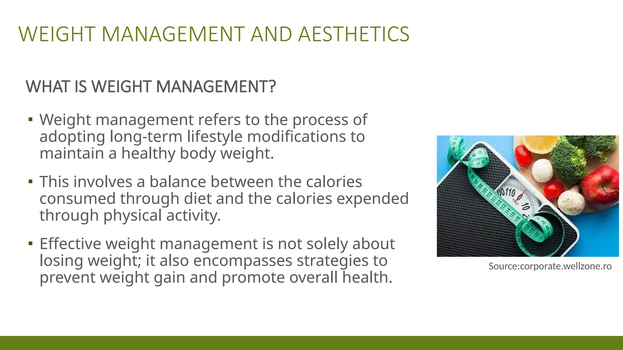 Weight management & aesthetics in athletes | PPTX