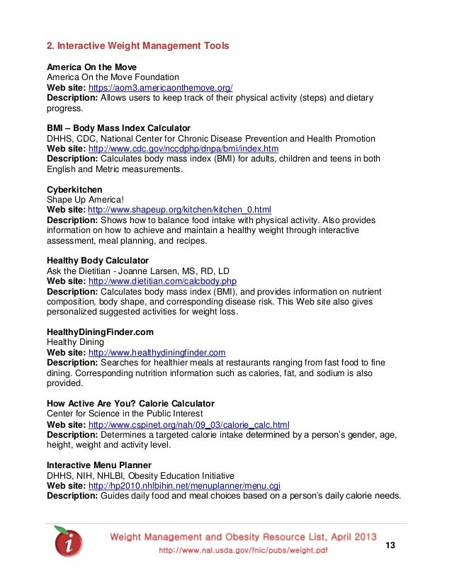 Cdc Weight Loss Calculator dexgala