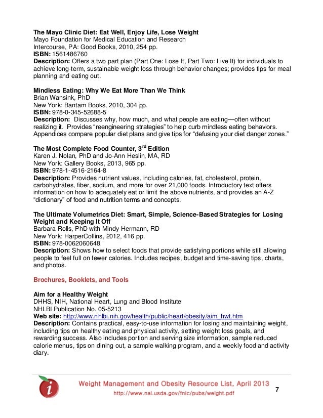 weight management techniques by alison dadow mayo clinic diet sheet