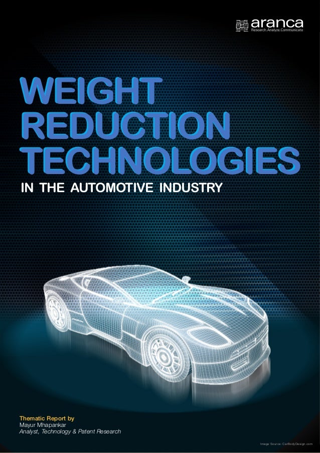 Weight reduction technologies in the automotive industry