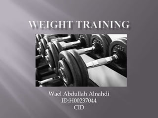 Wael Abdullah Alnahdi
ID:H00237044
CID
 
