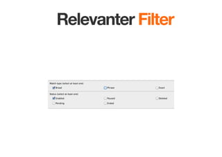Relevanter Filter

 
