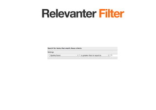 Relevanter Filter

 