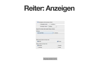 Reiter: Anzeigen

 