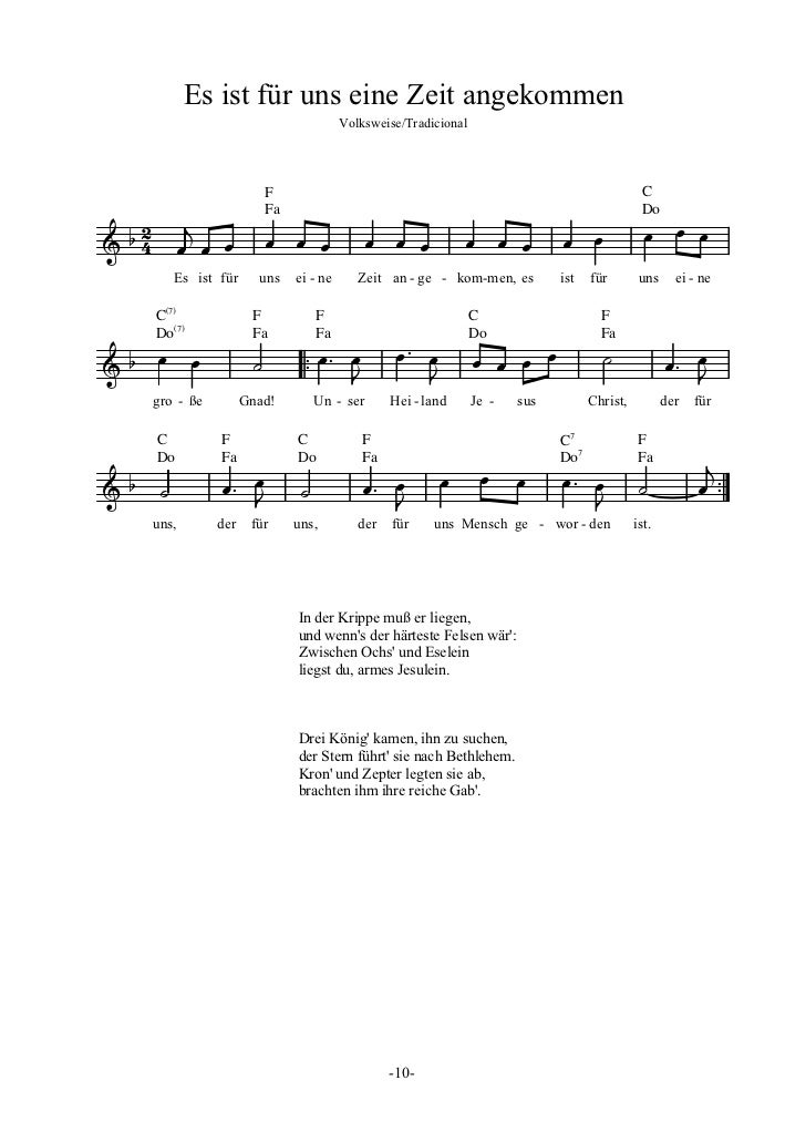 Es Ist Für Uns Eine Zeit Angekommen Text Pdf Weihnachtsbuch