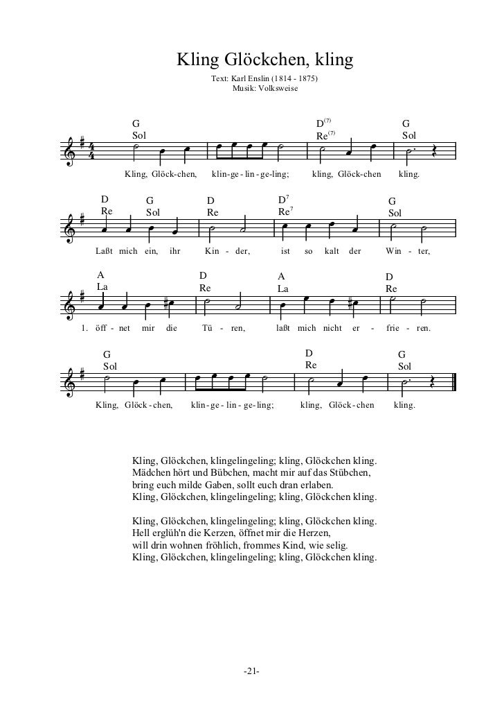 Songtext von Rolf Zuckowski - Kling, Glöckchen Lyrics