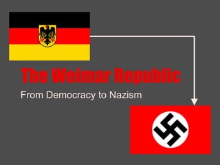 The Weimar Republic From Democracy to Nazism 