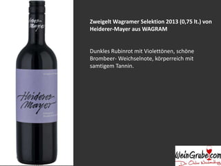 Weinpräsentation vom Weingut Heiderer-Mayer aus Wagram!